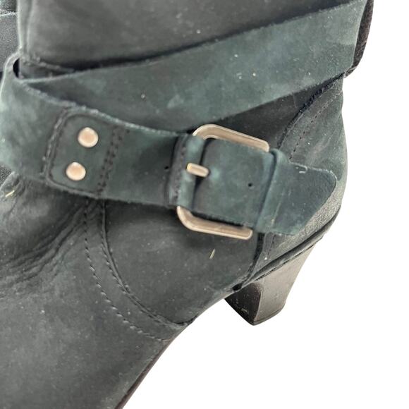 Cobb Hill New Balance Black Genuine Leather Suede Ankle Boots Booties Shoes 6 - Picture 10 of 15